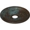 Ekena Millwork Diane Ceiling Medallion (Fits Canopies up to 5 3/8"), 18"OD x 3 5/8"ID x 1 1/8"P, Bronze Blue Patina CM18DIBBS - alternate 2